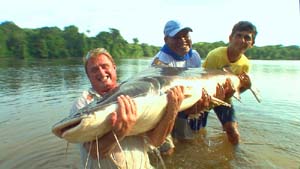 Steve Townson of Amazon-Angler.com with a mighty paraiba catifsh