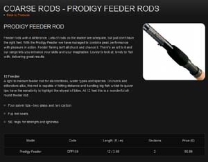 hardy feeder rods