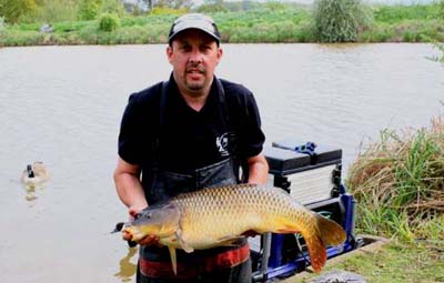 Kev Sims with his 20lb pole caught carp