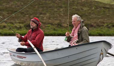 Fishing Loch Haluim, Sutherland.