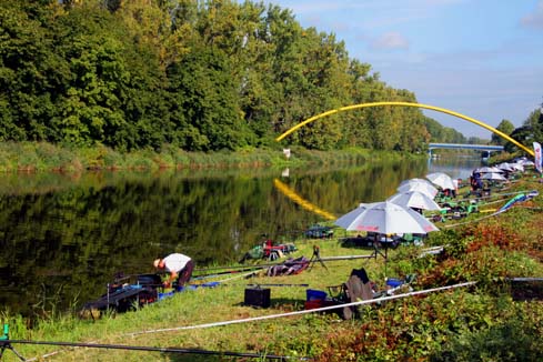 The Zaranksi Canal, Poland, venue for the 2013 world match fishing championships