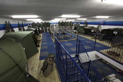 The new carp showroom at Bristol Angling Centre