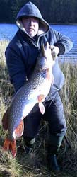 Pike fishing at Three Lochs Fishery