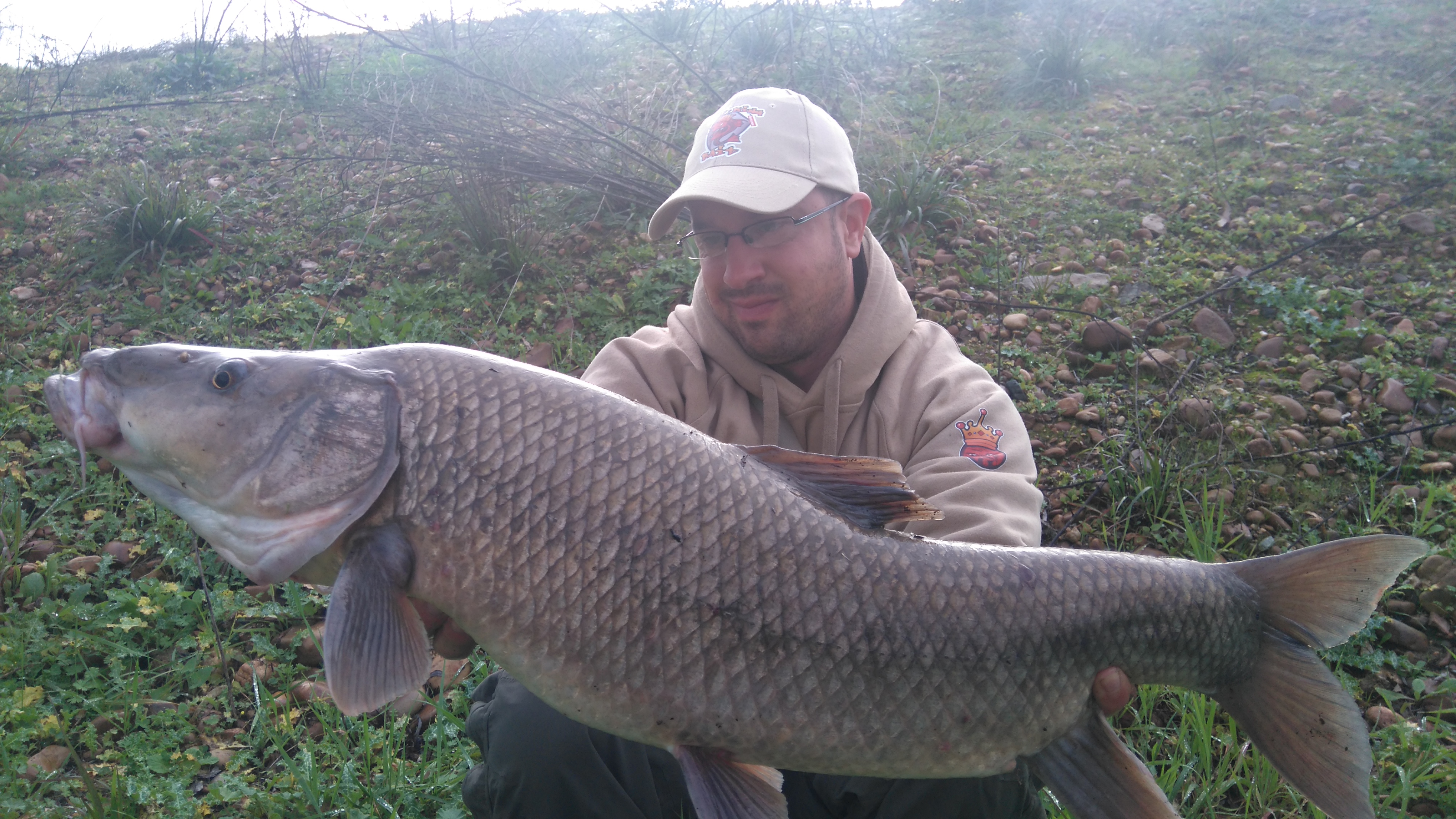 David Aldana with his magnificent 37lb comizo barbel taken in Spain in February 2017