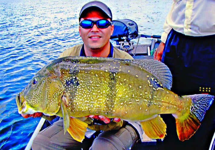 A big peacock bast from the best Amazon fishing destination