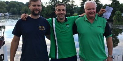 Winner Hadrian Whittle (Centre) with fellow qualifiers Kevin Hall (Left) and Mark Downes (Right) (hi res image available)