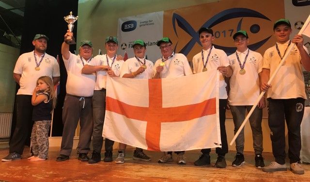 England match fishing youth team 2017 - Under 15s.