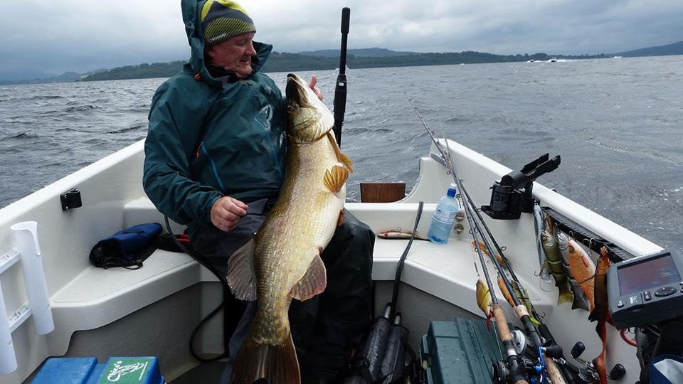 40lb 5oz pike from Loch Lomond