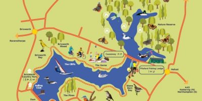 Pitsford Water map
