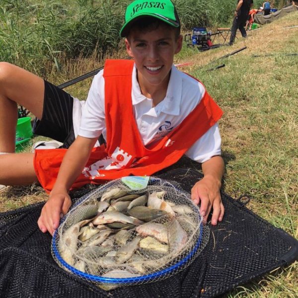 Callum Jennings Second Individual in under 15s world match fishing