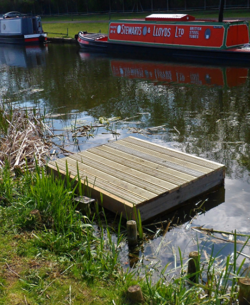 new fishing platforms Erewash Canal
