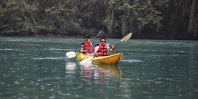 Kayak on freshwater