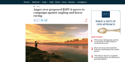 anger over rspca moves to ban angling