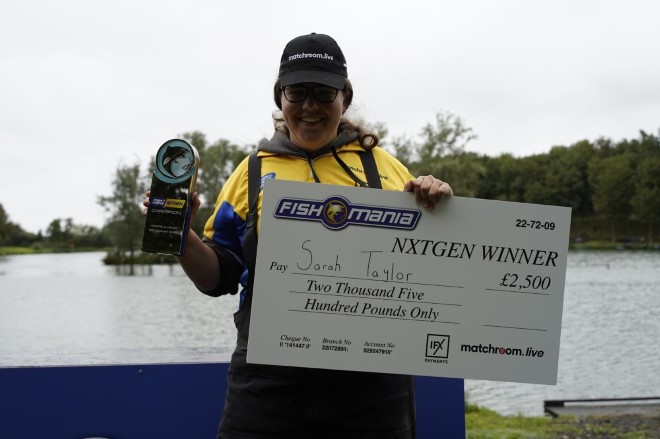 Sarah Taylor Fish O Mania NxtGen champion 2020