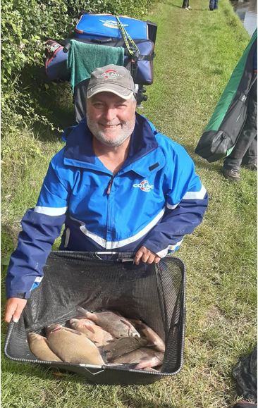 Paul Abbott with his winning catch from opposite Yardley marina