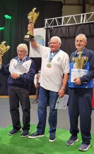 Veterans match fishing individual world championship podium