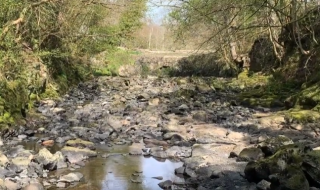 River Crumlin running dry