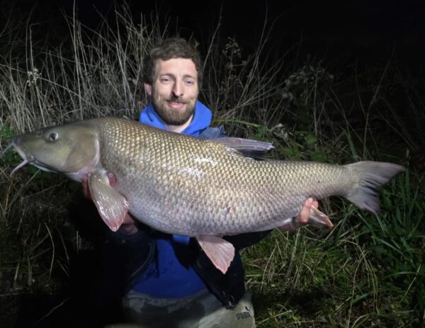 British Barbel Record at 23lb from the River Lea February 2026